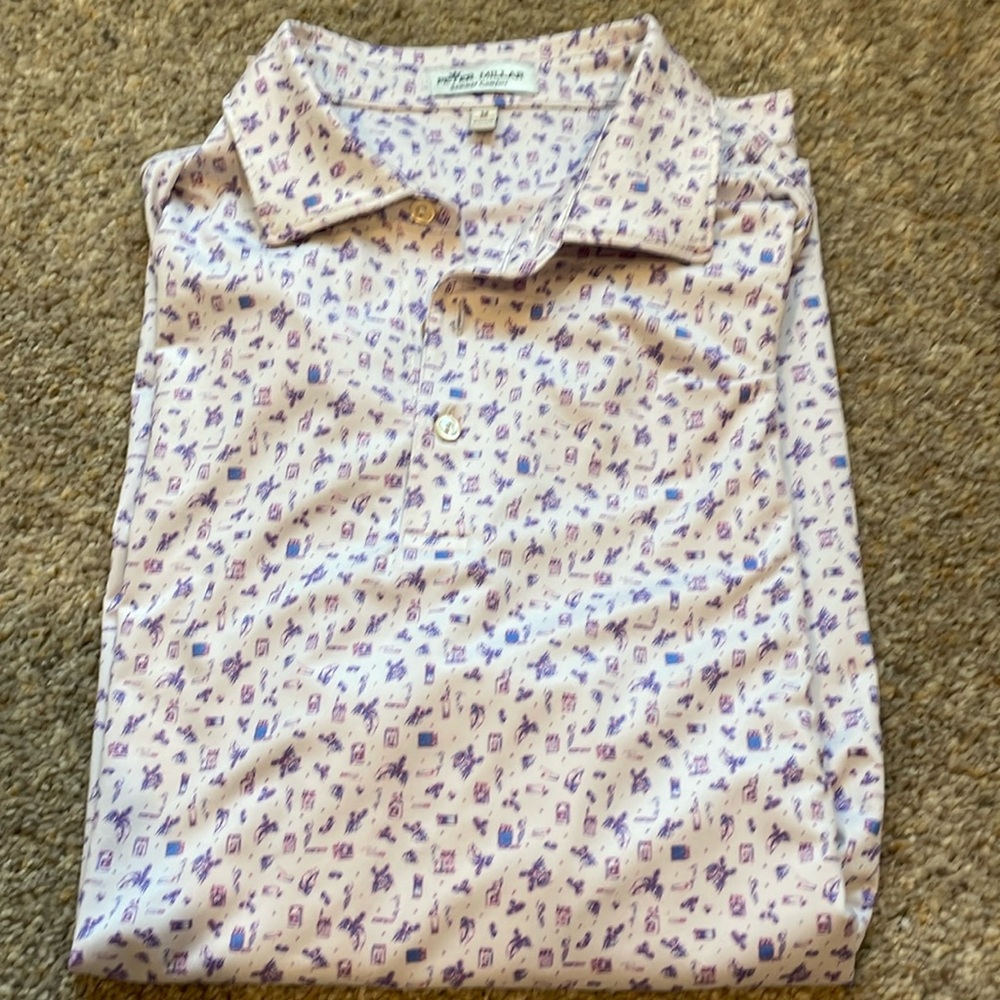 Sz M NWOT Peter Millar Summer Comfort Polo Shirt